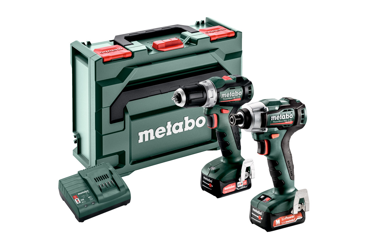 Metabo 685228000 COMBO SET 2.7.3 BS12BL akkuporakone + SSD12BL iskuruuvinväännin 12V 2.0Ah Li-ion