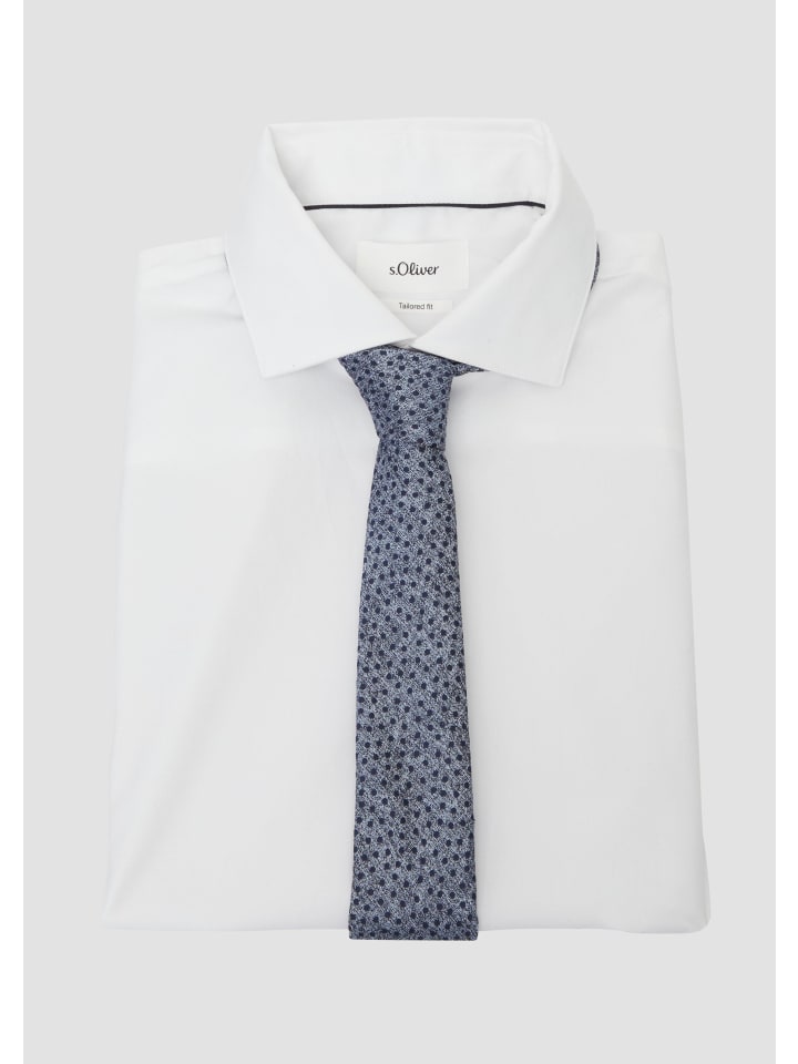 s.Oliver BLACK LABEL Krawatte in Blau günstig kaufen 1