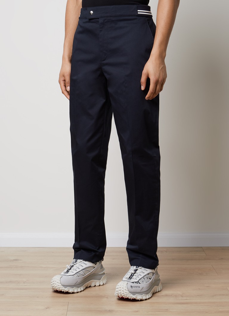 Pantaloni Moncler cu croială dreaptă și buzunare laterale