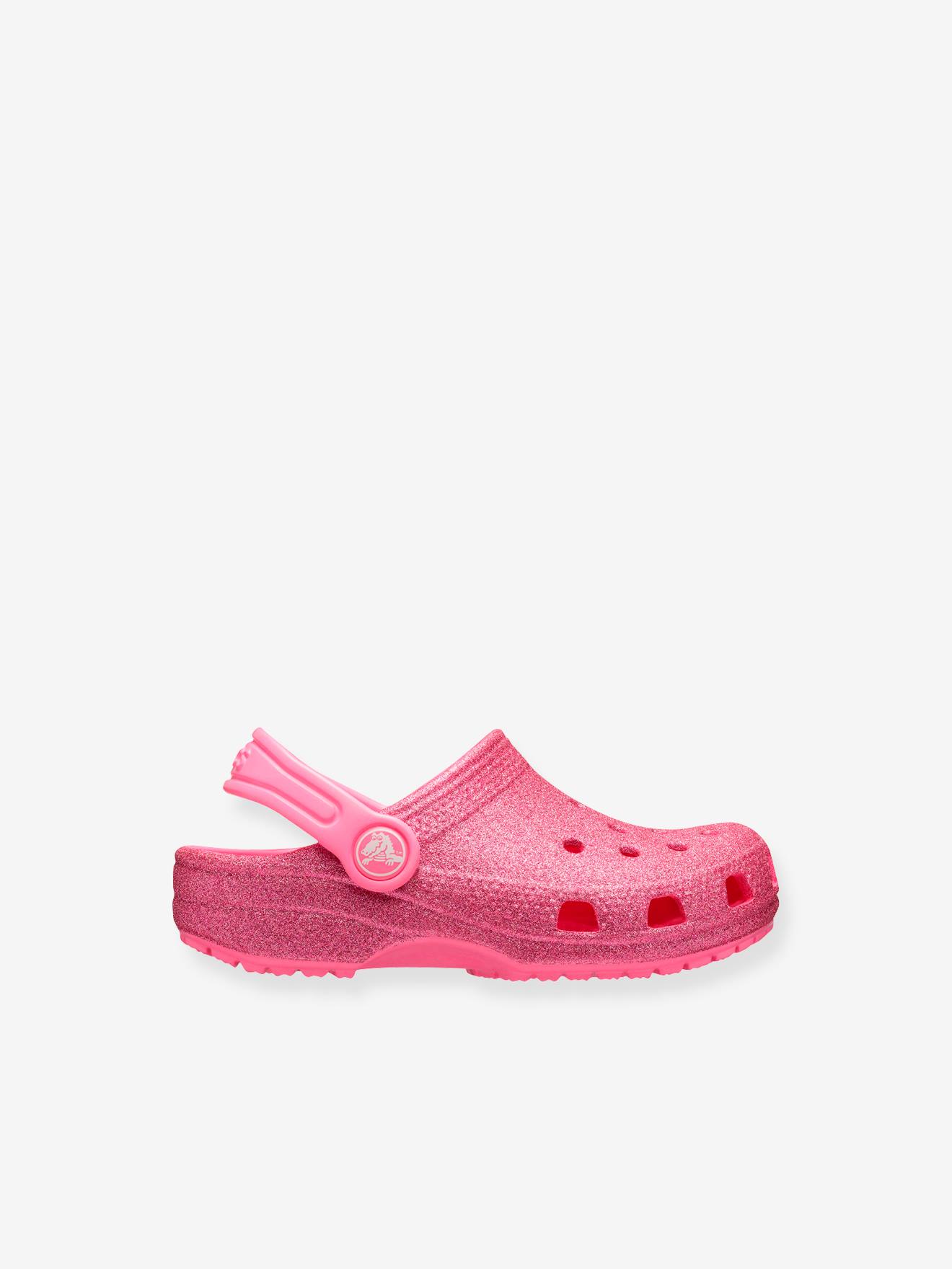 Sabots bébé Classic Glitter Clog T CROCS™ pink lemonade