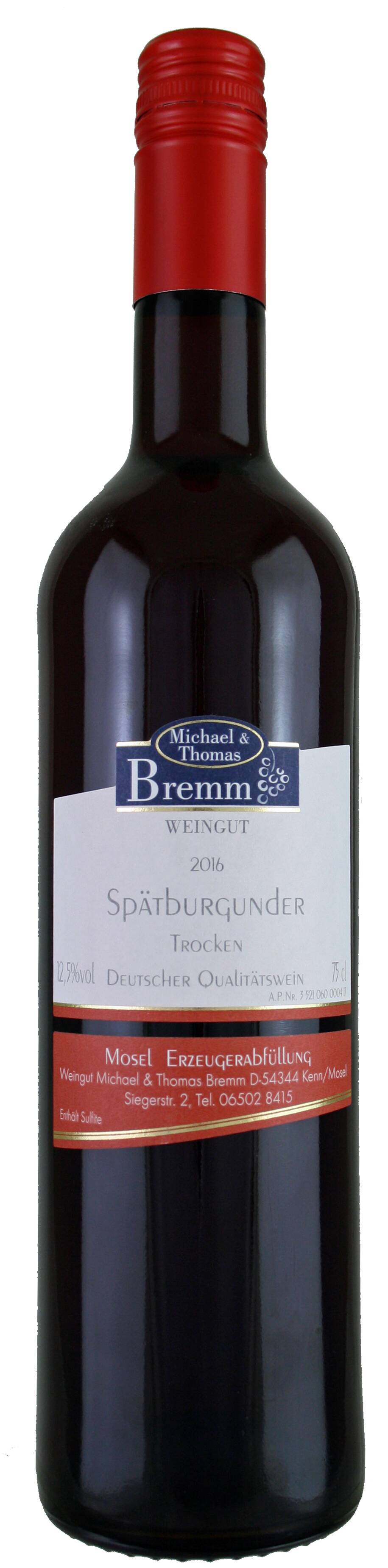 Weingut Bremm Dornfelder Rotwein trocken Weingut Bremm 2021