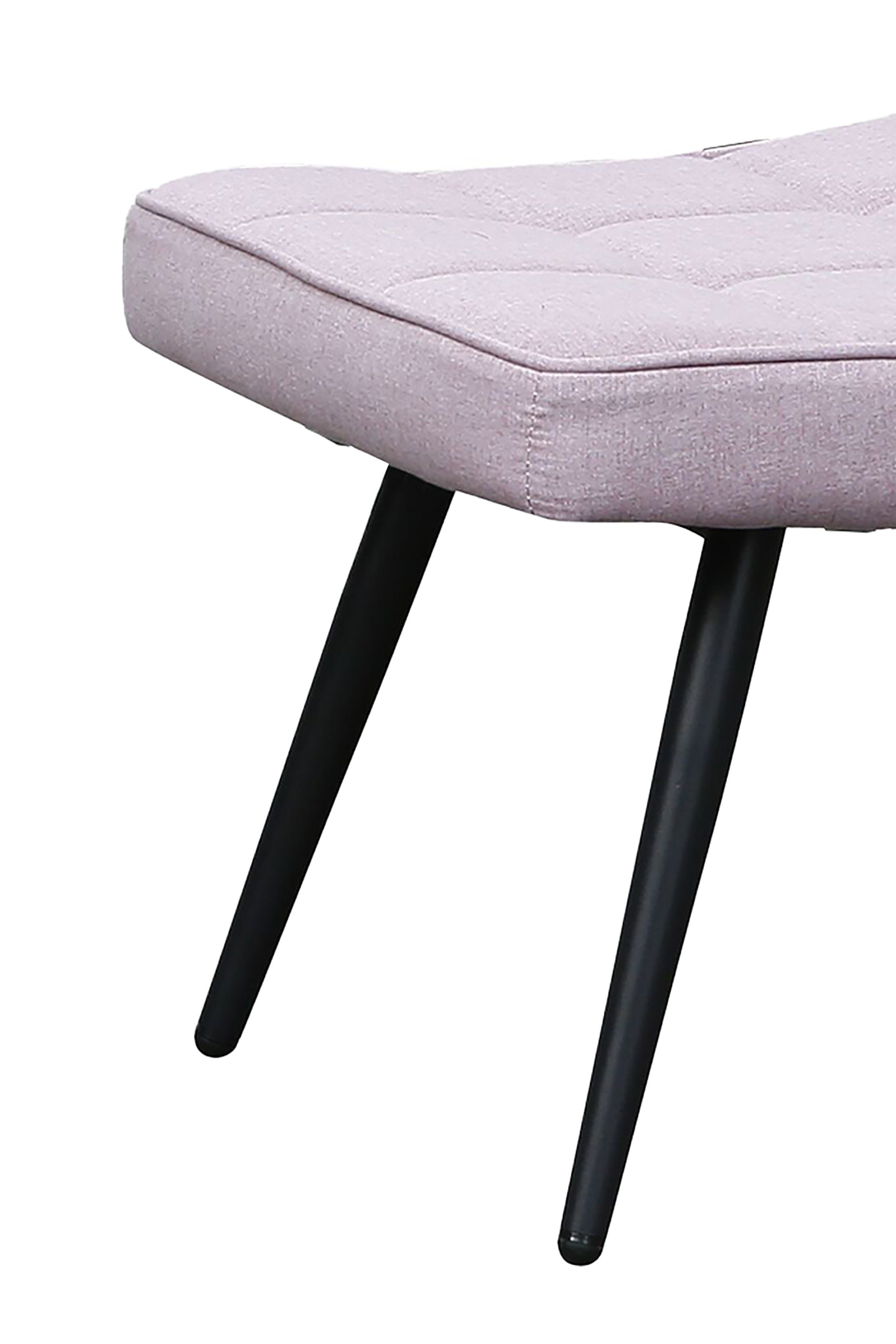 Homexperts Polsterstuhl ULLA *, Webstoff Altrosa, B59xH39xT41cm