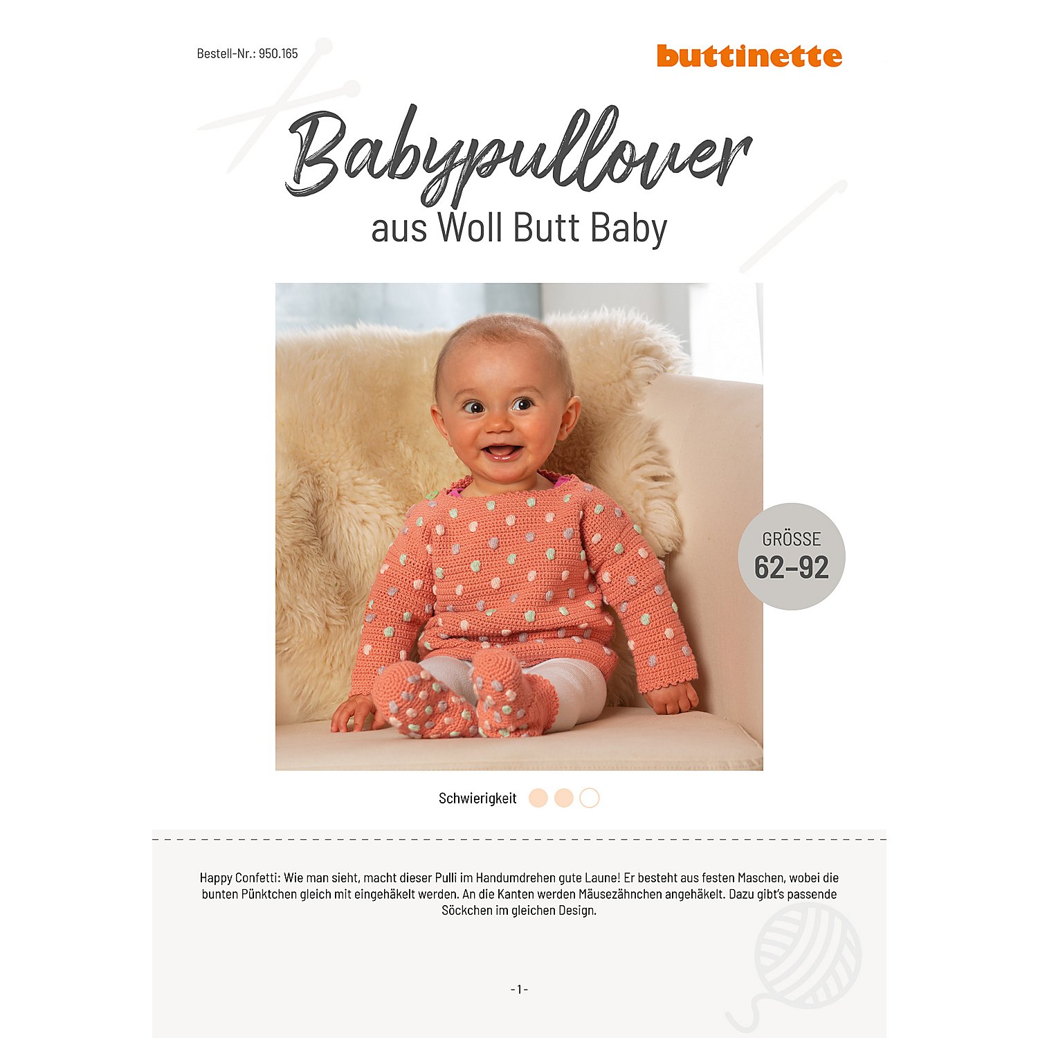 Häkelanleitung – Babypullover aus Woll Butt Baby