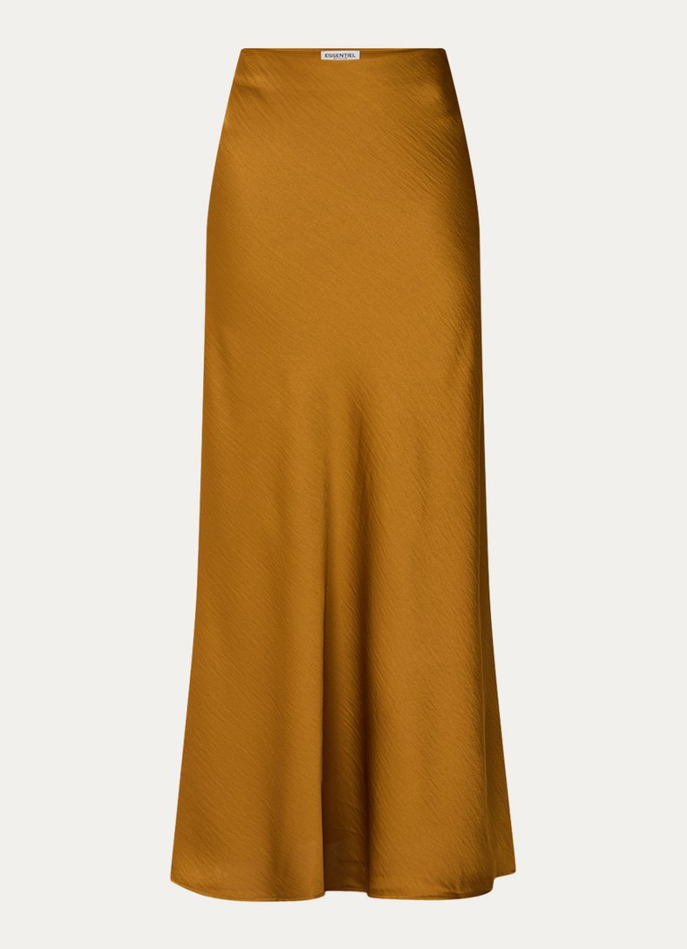 Fustă lungă din satin Giada de la Essential Antwerp