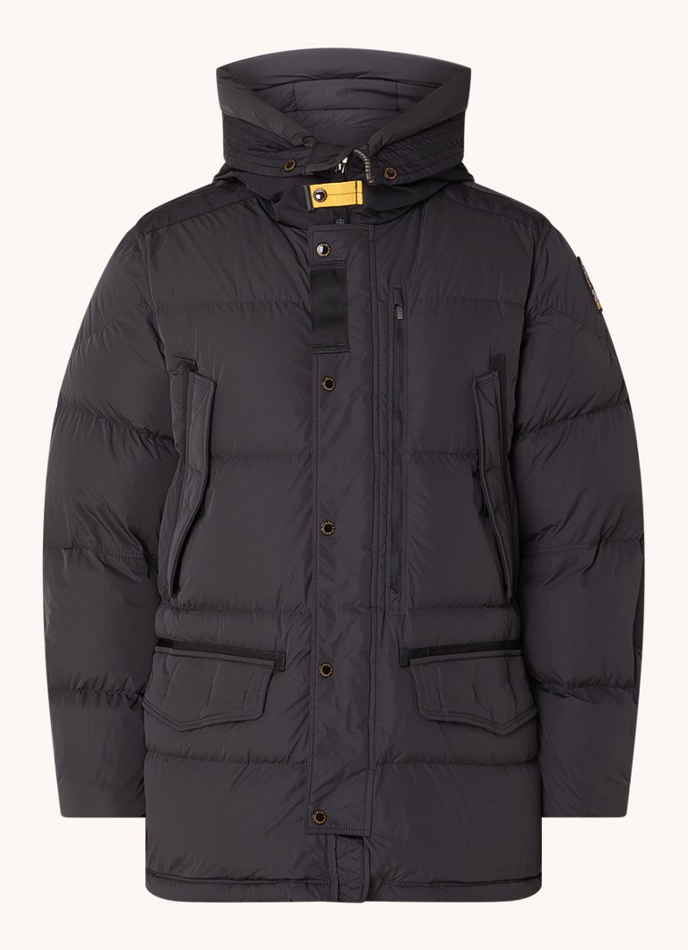 Parka Parajumpers Harraseeket com enchimento de plumas e capuz.