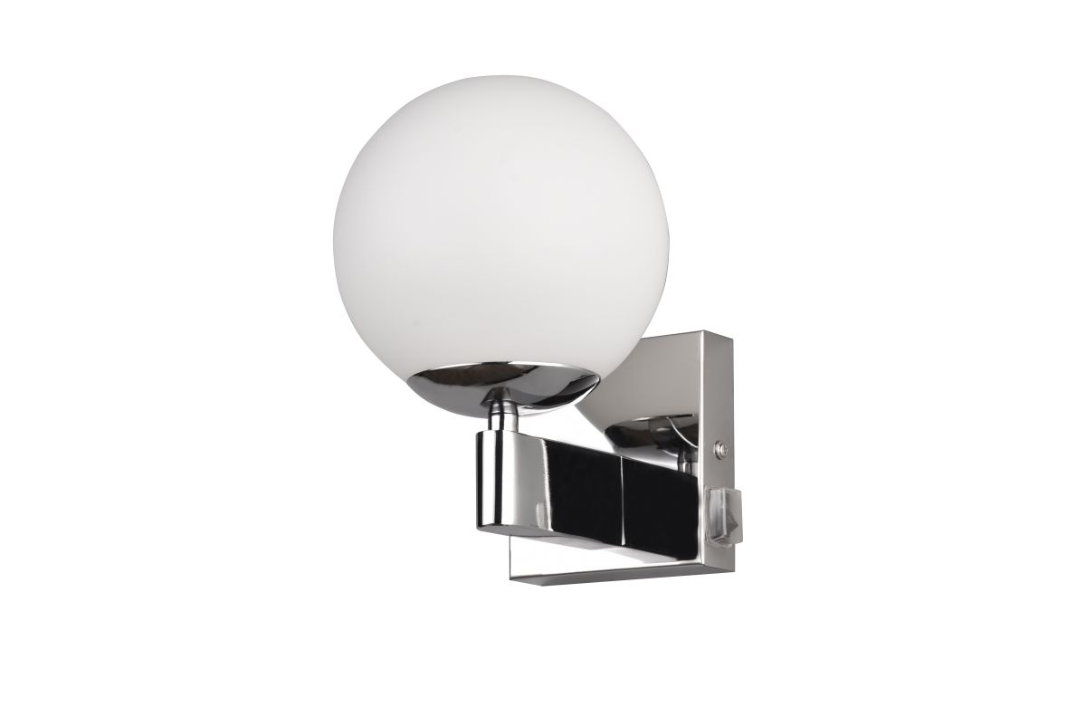 TRIO LED Wandlampe Kula chrom 1-flg Kula