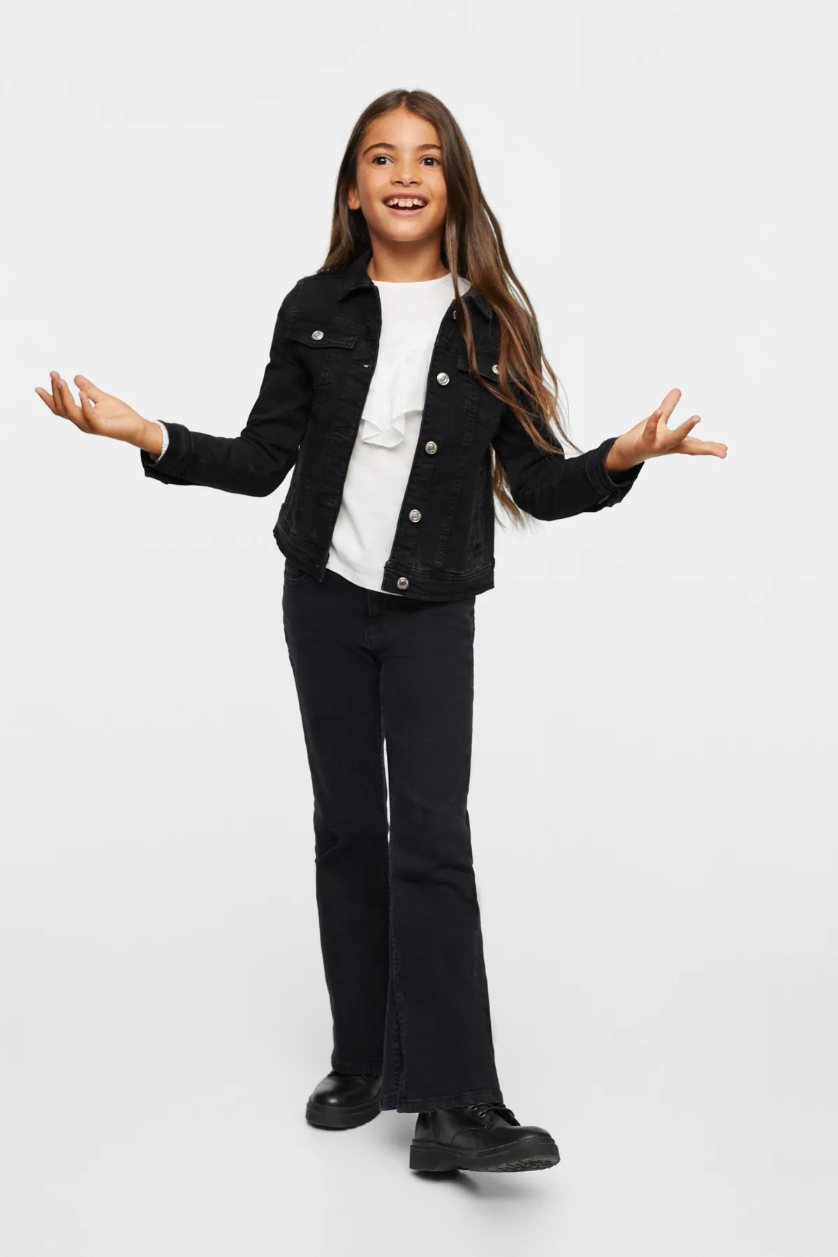 MANGO Kids  37051502 Jacken und Blazer Schwarzer Denim