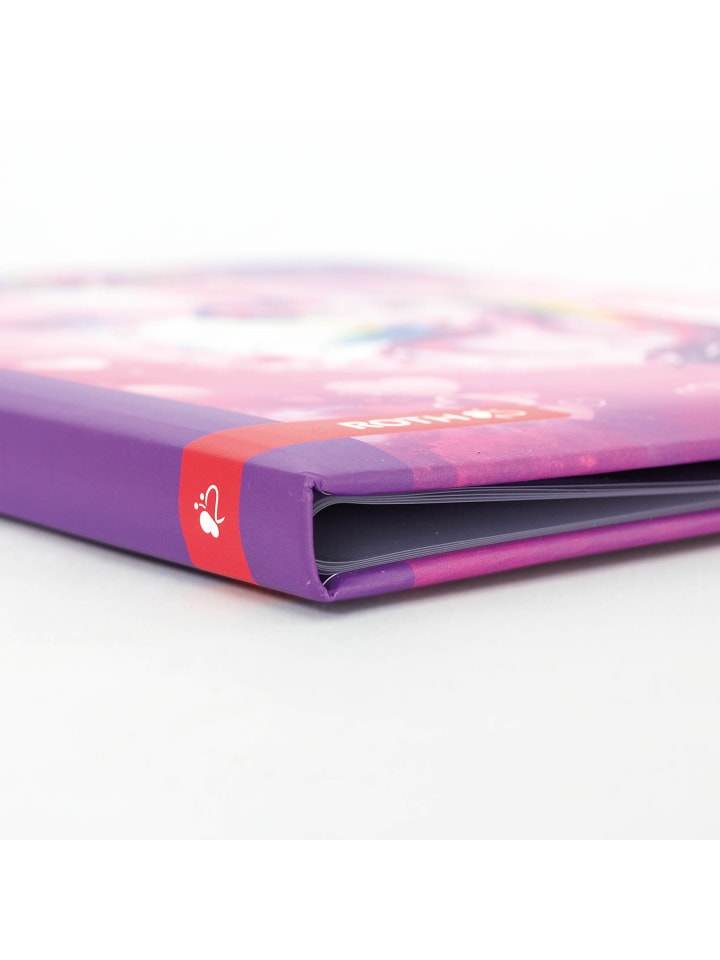 ROTH Zeugnismappe Einhornportrait mit Glitzereffekt in Rosa günstig kaufen onesize