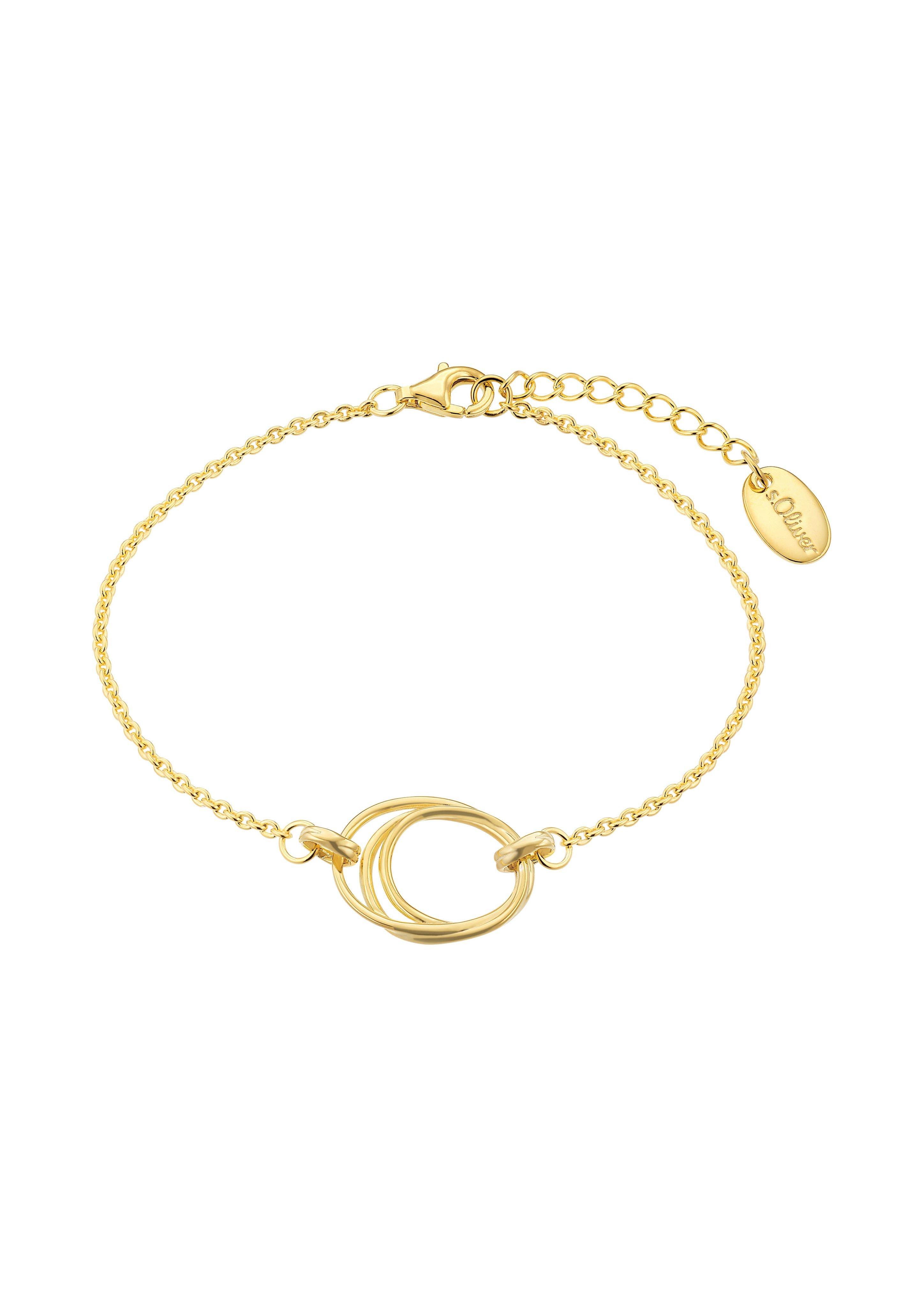 Vergoldetes Armband mit geschwungenem Anhänger  6009631-19E0