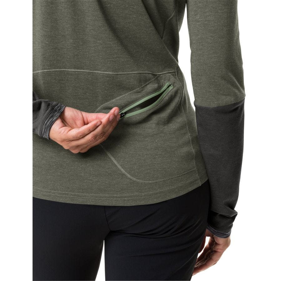 Tremalzo Langarm Hoodie T-Shirt Damen