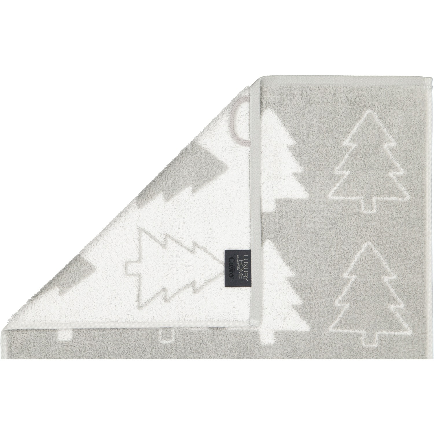 Cawö Handtücher Christmas Edition Tannenbäume 794 platin - 76