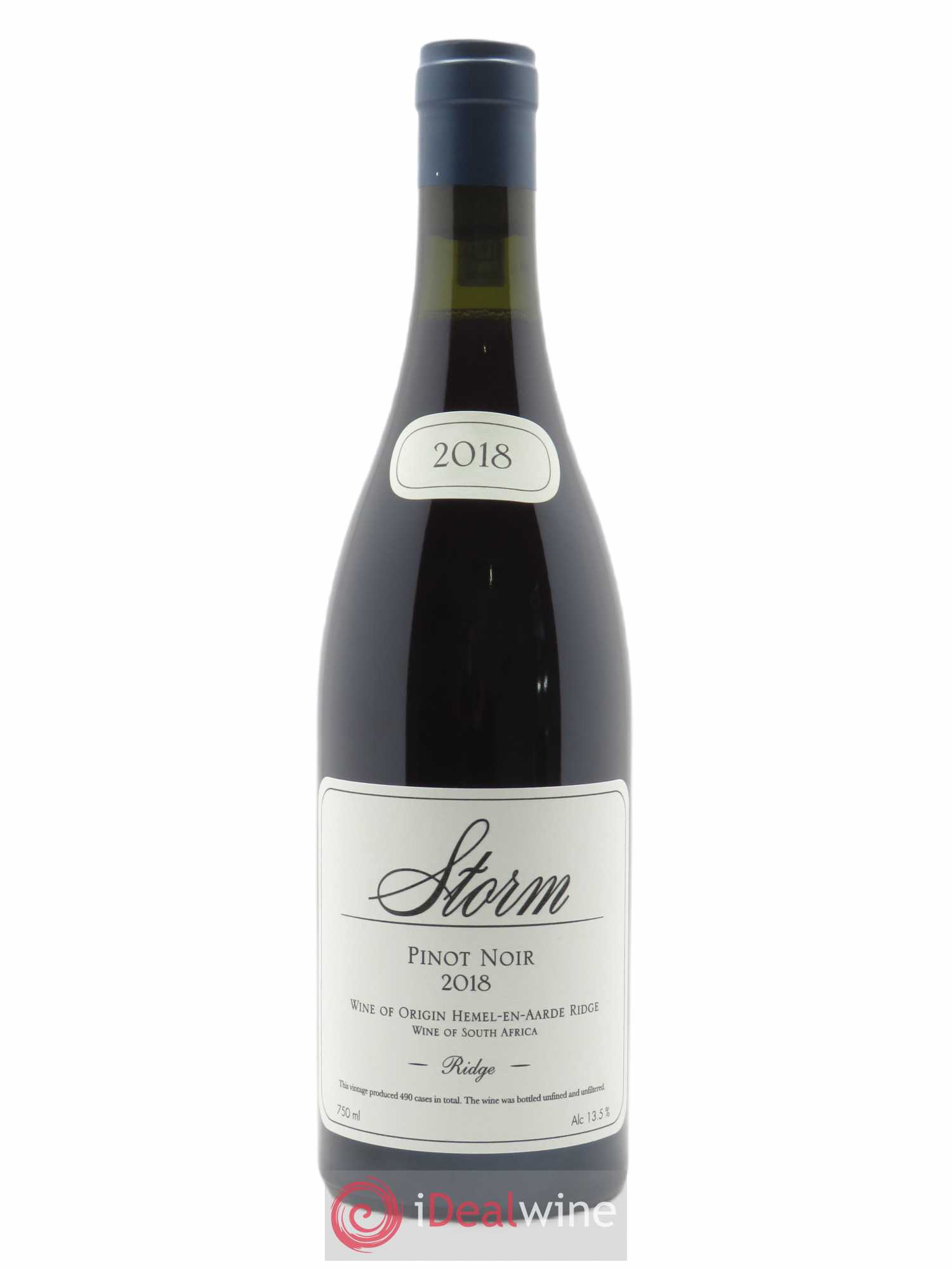 Hemel en Haarde Storm Wines Ridge Pinot noir  2018 - Lot de 1 Bouteille
