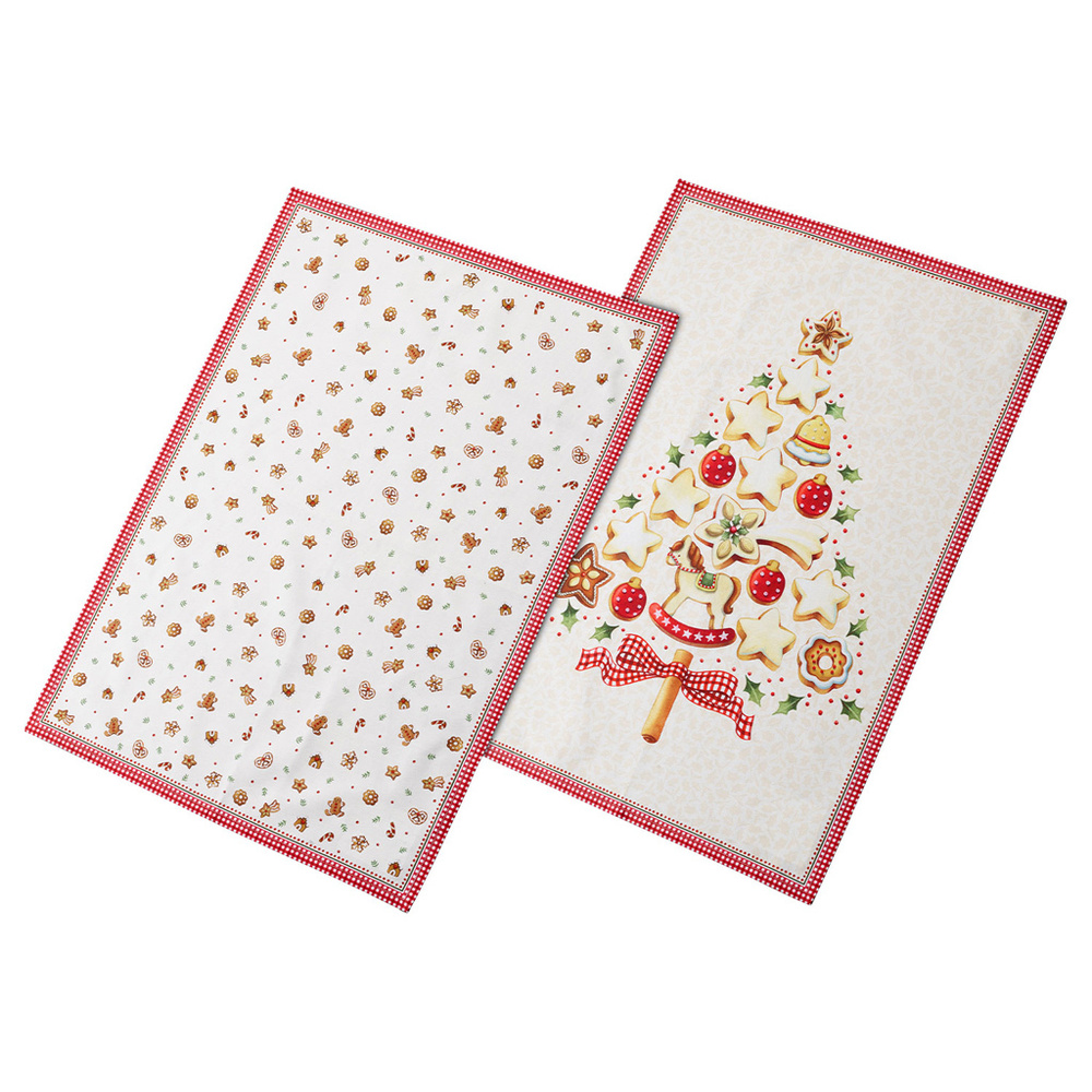 Villeroy & Boch Torchons de cuisine set 2 coffret-cadeau Winter Bakery Delight textiles pour la cuisine
