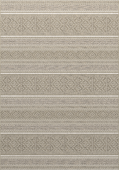 Outdoorteppich Indy Braun-Weiß 80 x 150 cm