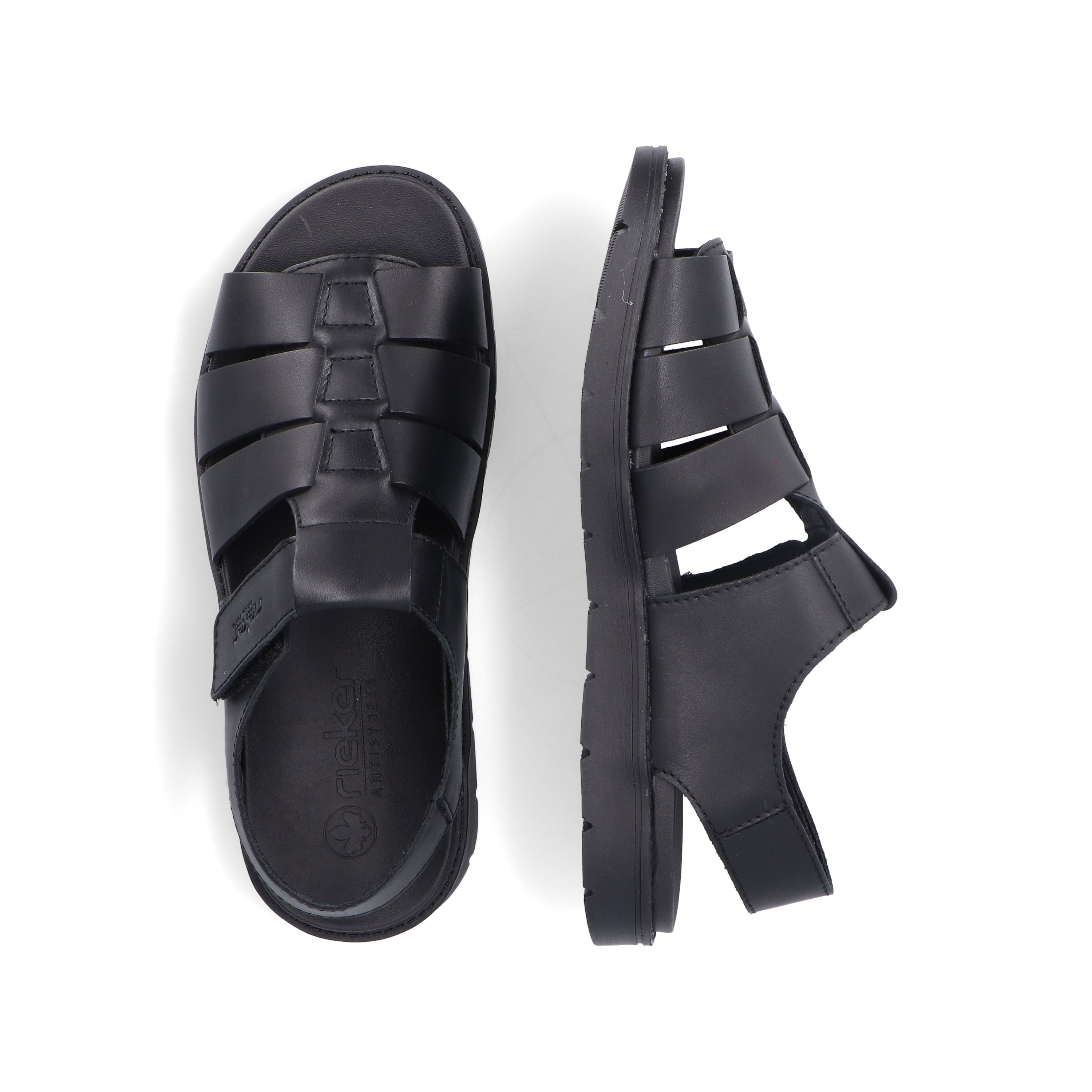 Rieker Herren Sandalen mitternachtsschwarz