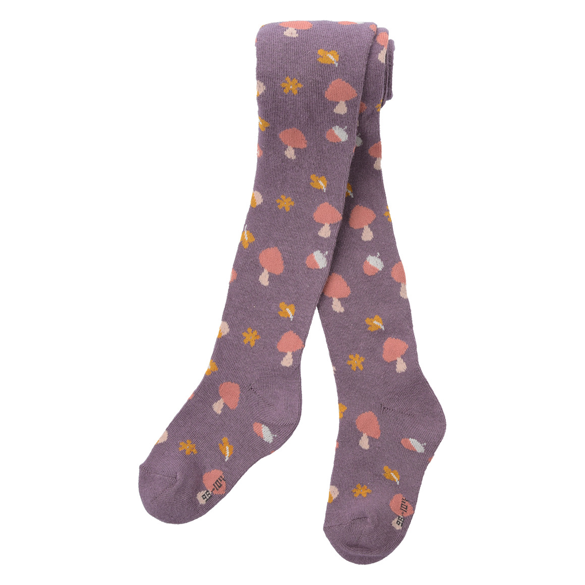 2 Mädchen Strumpfhosen mit Pilz-Motiven