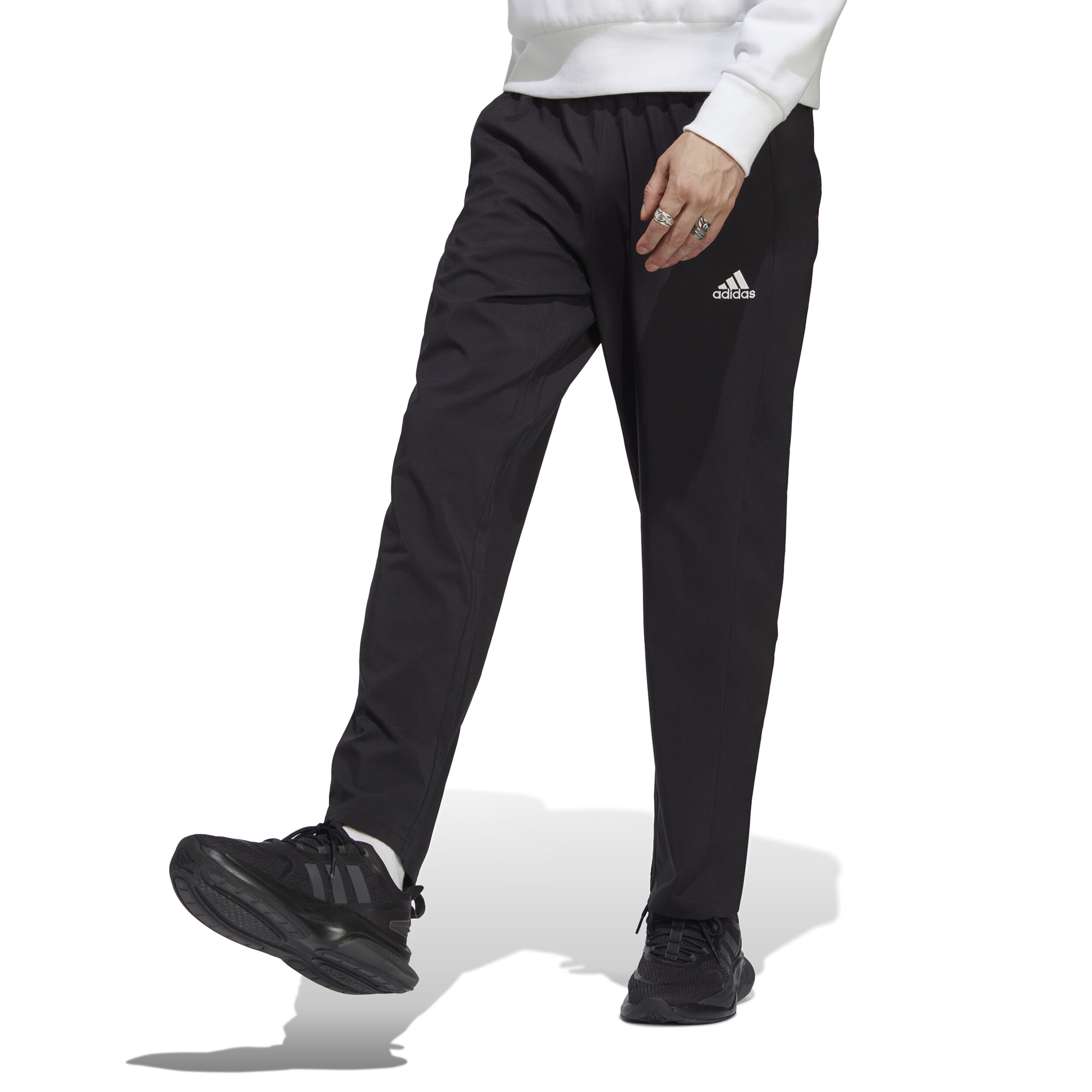 Essentials AEROREADY Embroidered Small Logo Trainingshose Herren - Schwarz, Weiß