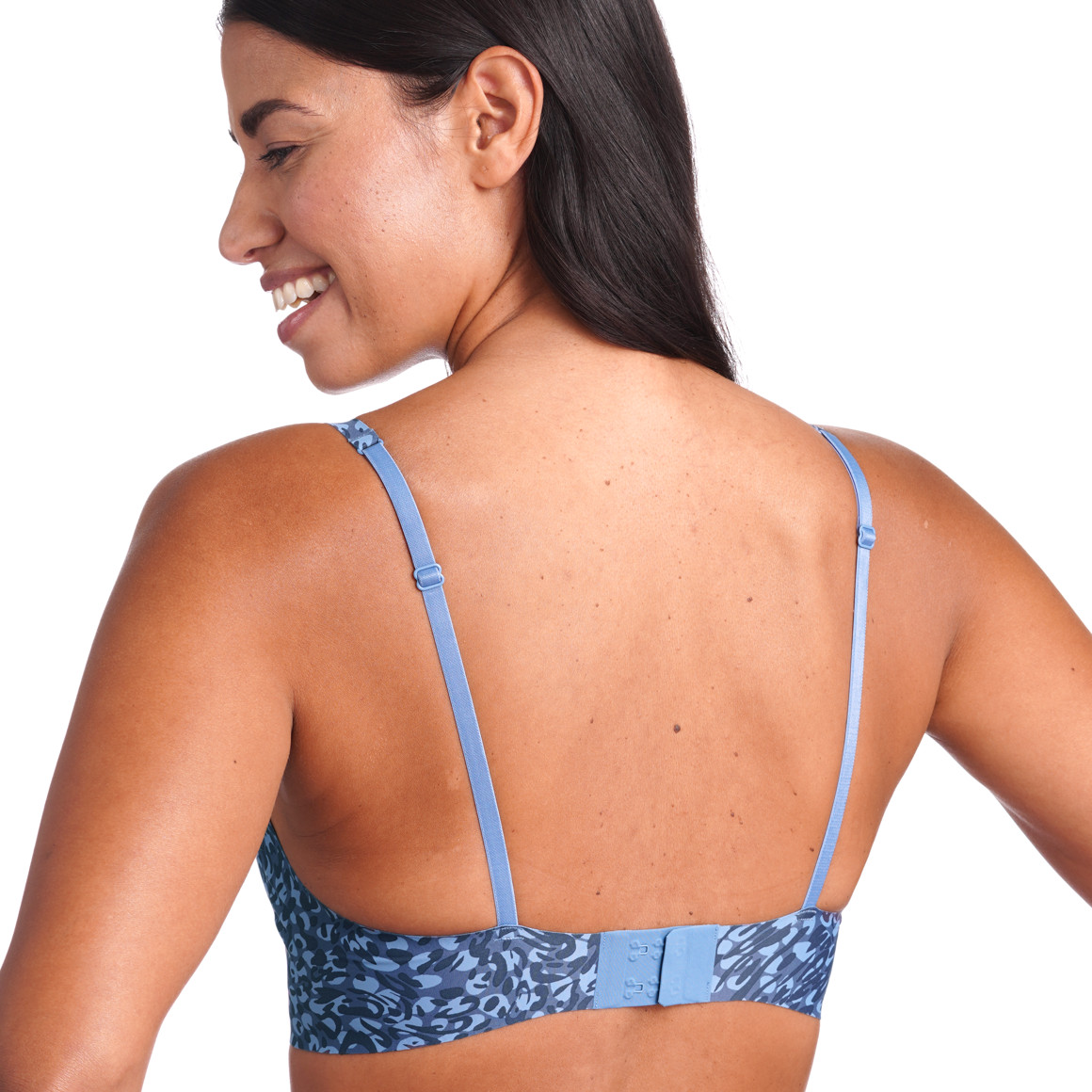 Damen Seamless-Bustier mit Animal-Print