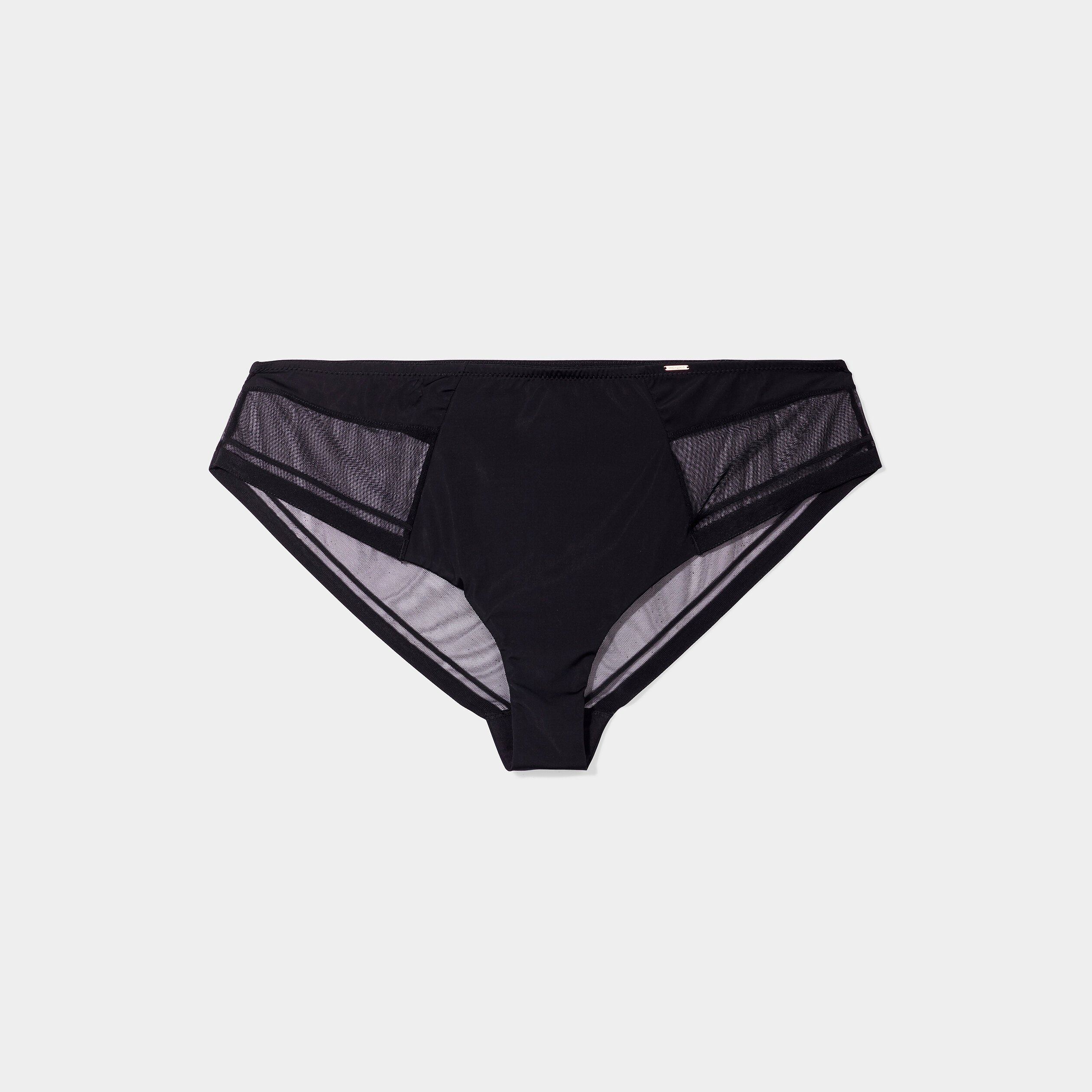 Culotte avec microfibre Izold noir femme grande taille | La Halle