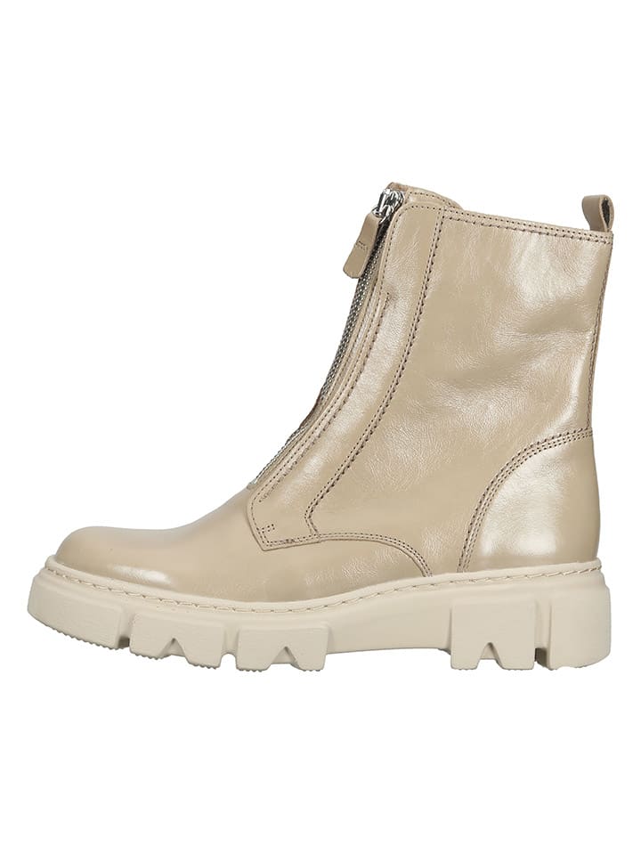 Gabor Leder-Boots in Beige günstig kaufen