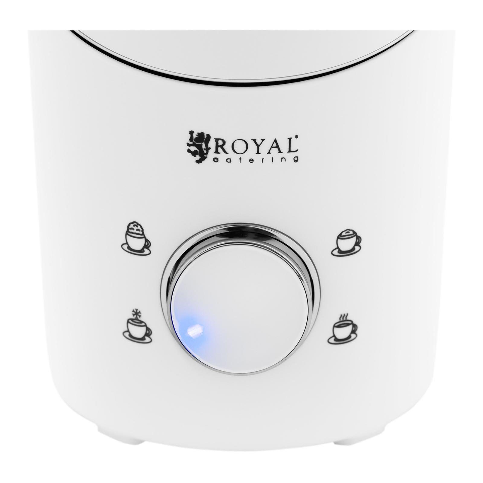 Royal Catering Milchaufschäumer Elektrischer Milchschäumer Milchaufschäumer 0,6 l 4 Programme, 550 W
