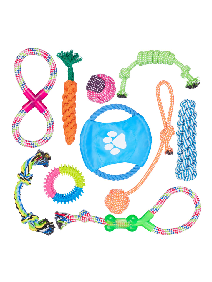 relaxdays 10tlg. Hundespielzeug Set günstig kaufen onesize