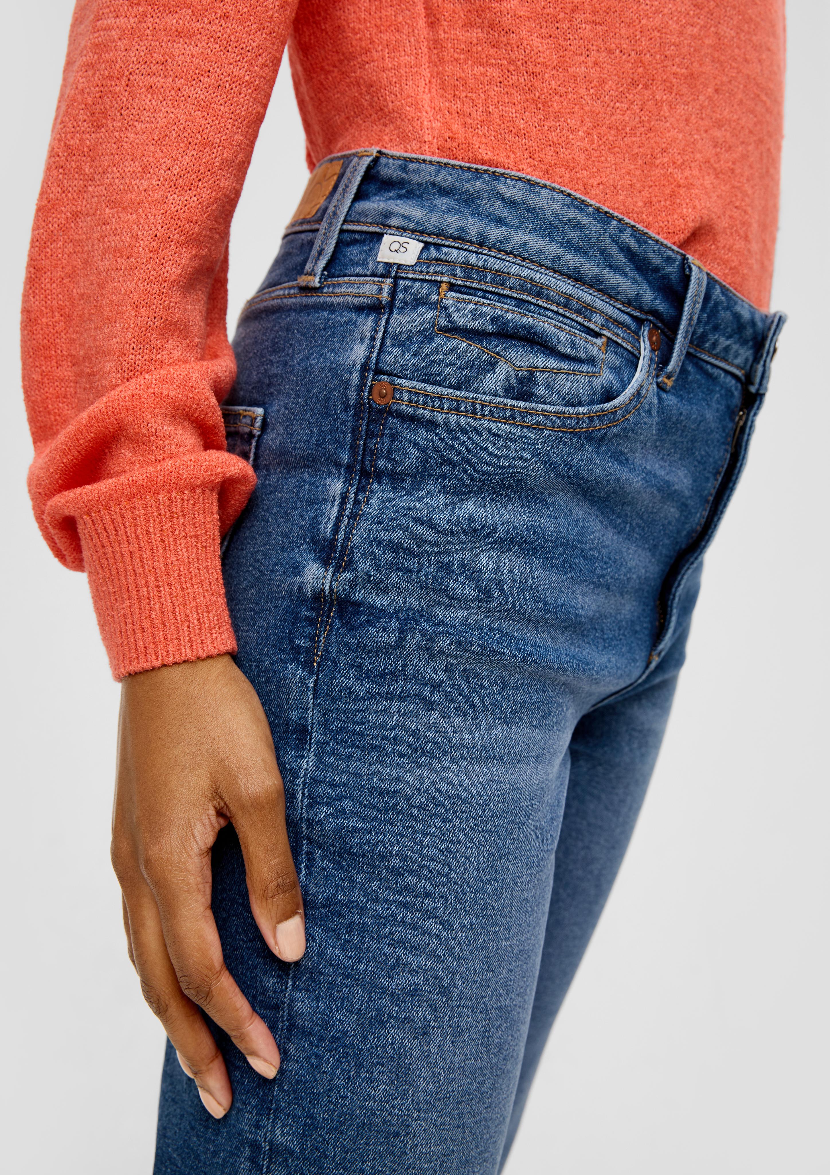 Jeans Reena / Slim Fit / High Rise / Flared Leg / geschlitzter Saum  2143596-56Z7