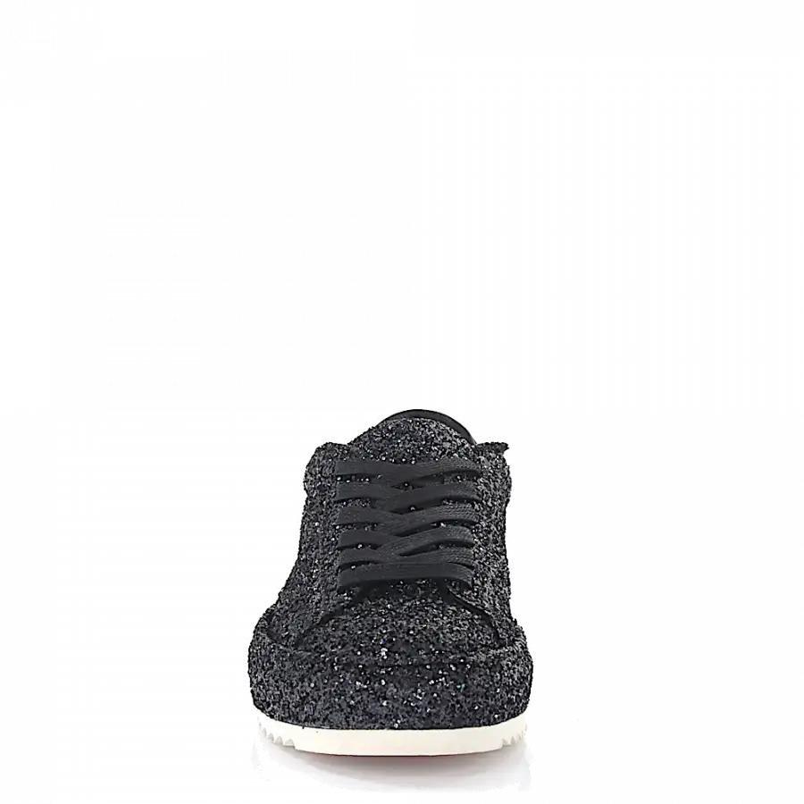 Philippe Model - Sneaker Marais L D Glitter schwarz - schwarz
