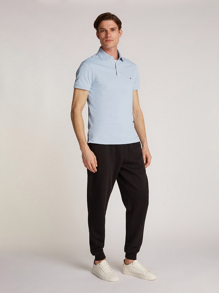 Tommy Hilfiger Poloshirt in Hellblau günstig kaufen