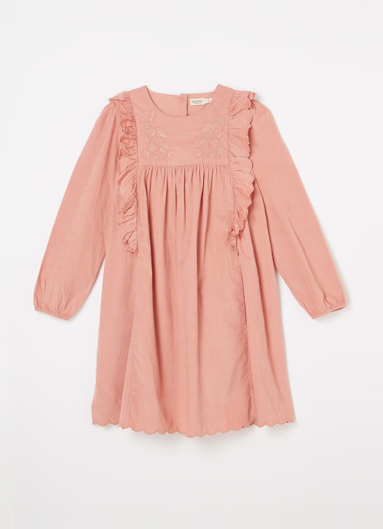 MarMar COPENHAGEN Dorvina corduroy midi dress with embroidery