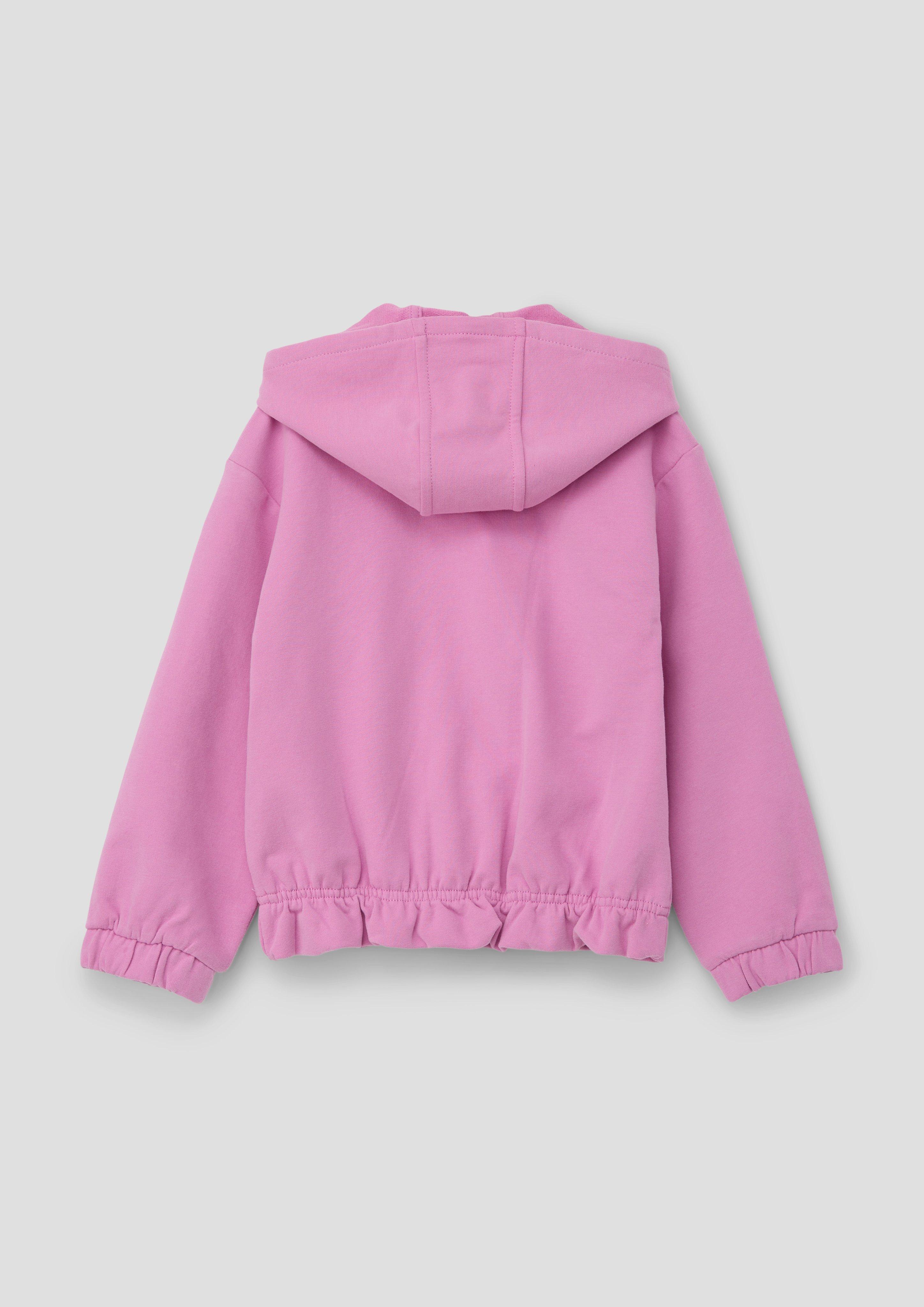 Sweatjacke mit Paillettenapplikation  2142082-4446