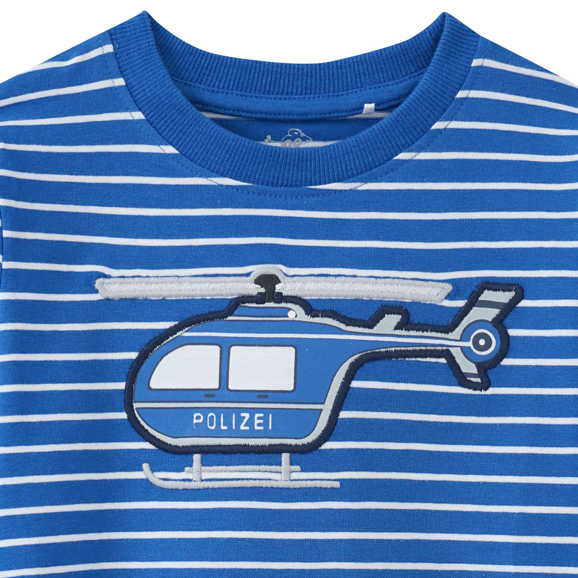Kinder Langarmshirt mit Polizei-Applikation