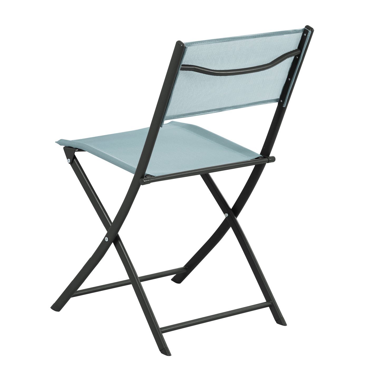 SVITA Balkonset Balkon-Set, (Platzsparendes Set, Ausklappbarer Tisch mit 2 Stühlen und ein Regal zum Verstauen), Tisch und Stühle platzsparend verstaubar