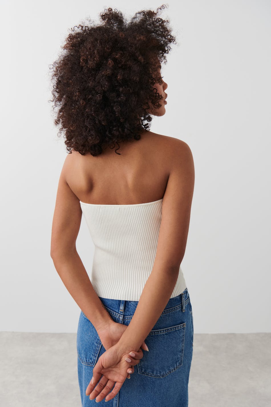 Knitted tube top