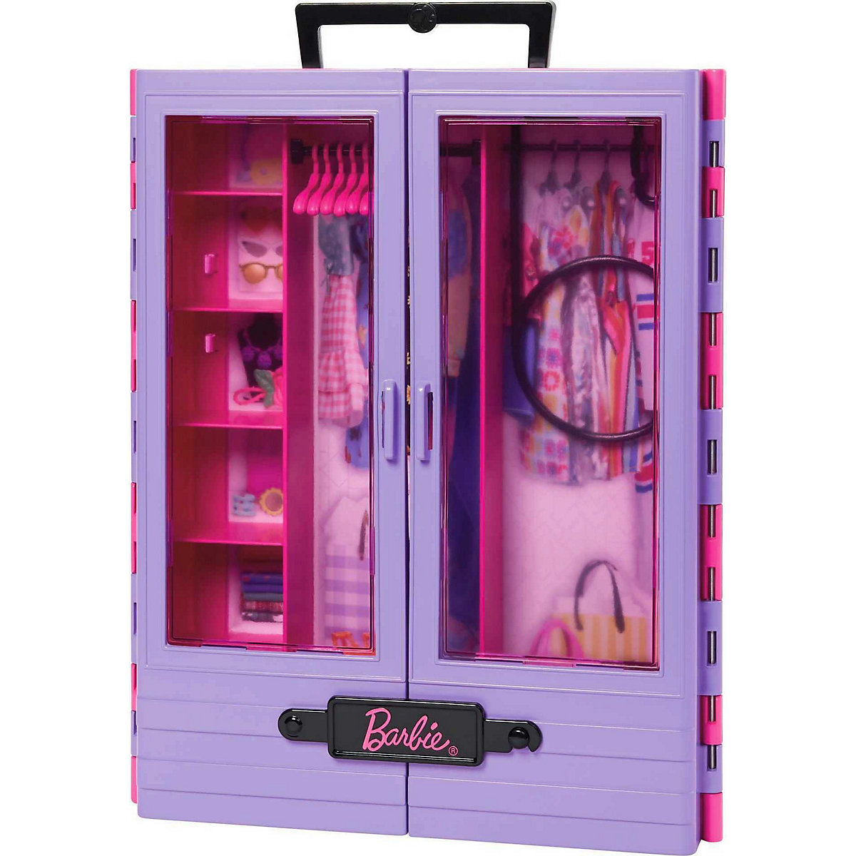 Barbie Fashionistas Kleiderschrank, 6 Kleiderbügel, für Kinder ab 3 Jahren