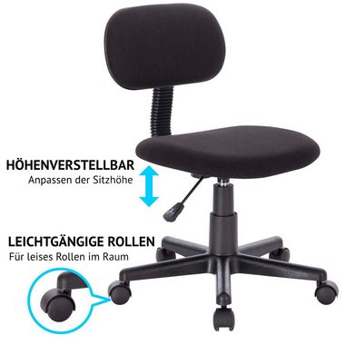 SVITA Schreibtischstuhl MAGGY, Drehstuhl, Bürostuhl, Höhenverstellbar, Schwarz