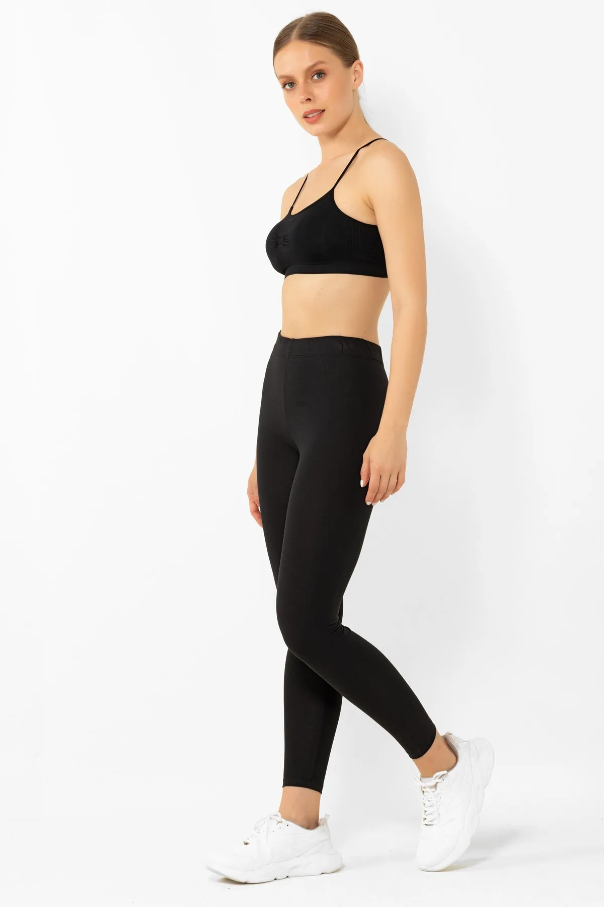 Miorre  Leggings - Schwarz - Mittlerer Bund