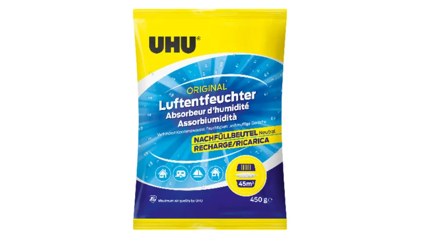 UHU Luftentfeuchter Nachfüllbeutel ORIGINAL Neutral 450 g