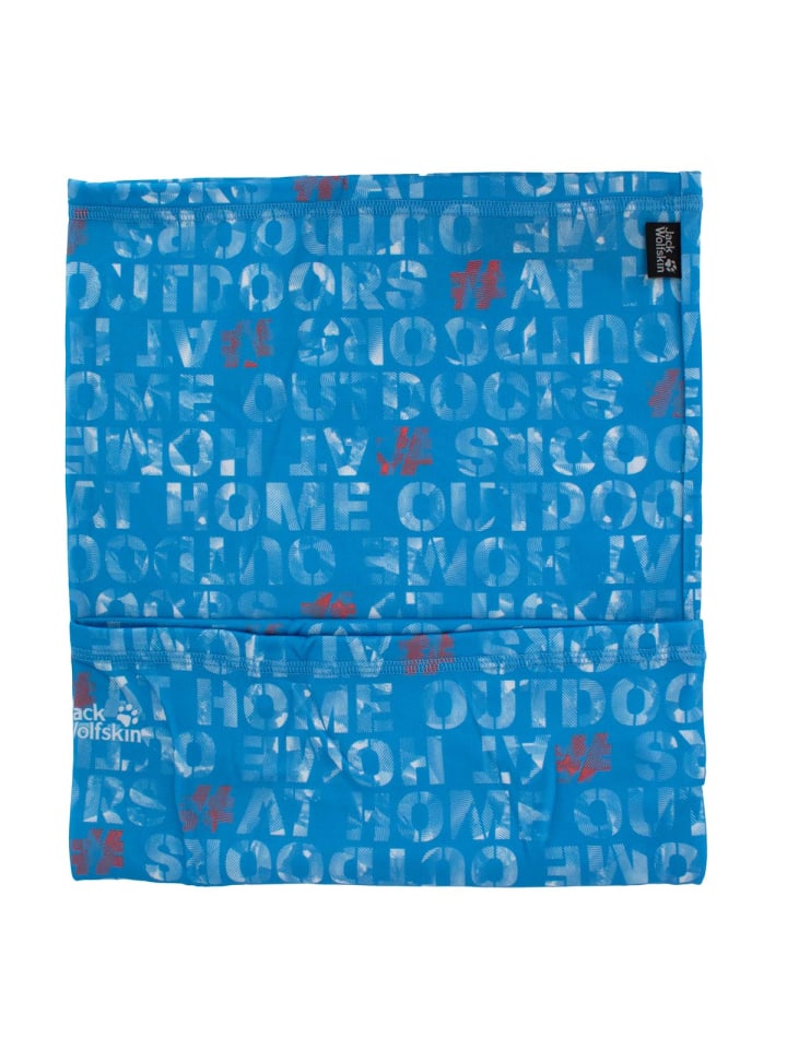 Jack Wolfskin Accessoires Nanuk Print Loop Tube Neck Warmer in Blau günstig kaufen onesize