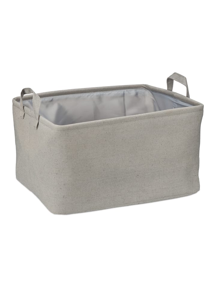 relaxdays Aufbewahrungskorb in Grau - (B)48 x (H)30 x (T)38 cm günstig kaufen onesize