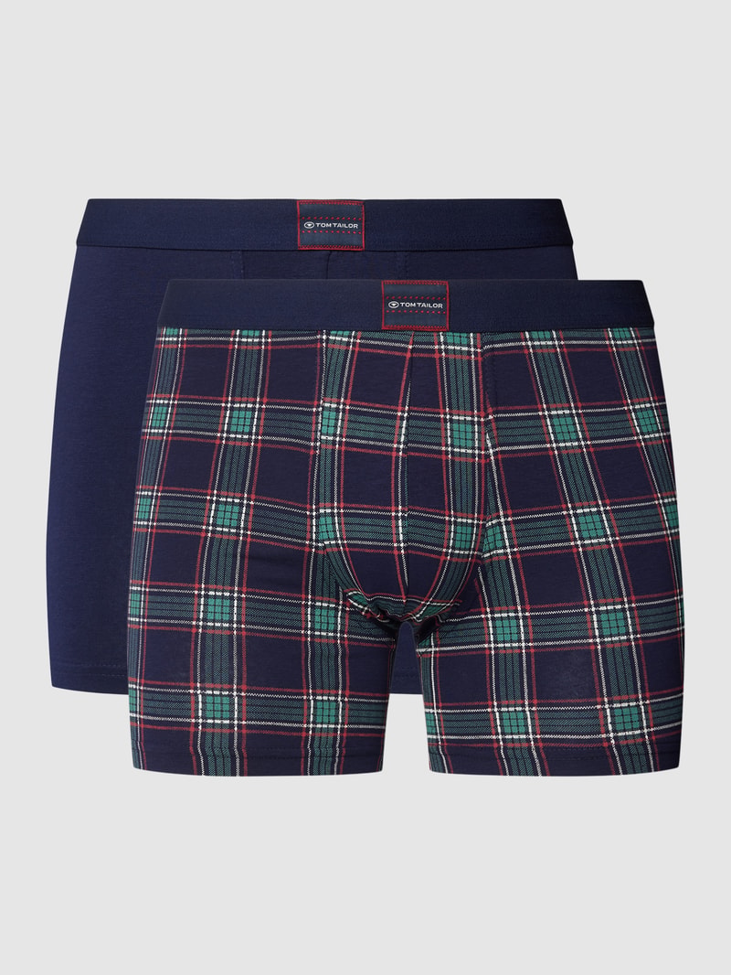 Trunks mit Allover-Muster im 2er-Pack Modell 'XMAS' in blau