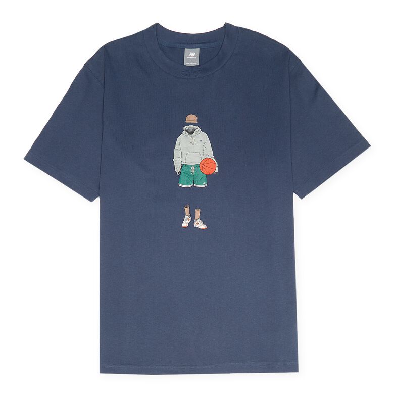 New Balance Athletics Relaxed Basketball T-Shirt nb navy