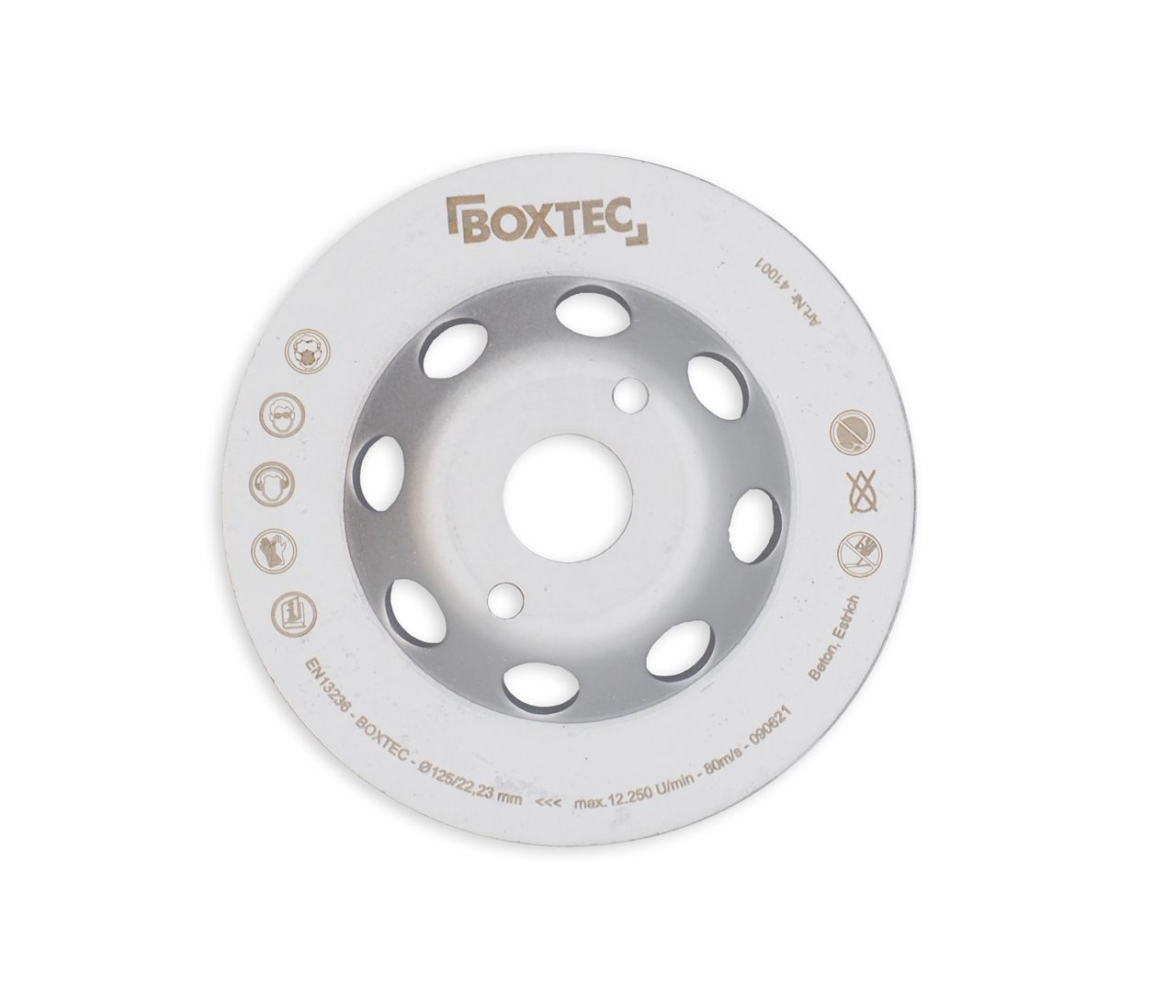 BOXTEC Diamantschleiftopf Ø125mm, doppelreihig, BETON, ESTRICH, MAUERWERK
