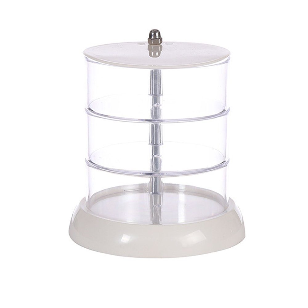 Zimtky Kosmetikkoffer Make-up-Organizer, Make-up-Organizer mit 3 oder 5 Fächern, transparent (2-tlg)