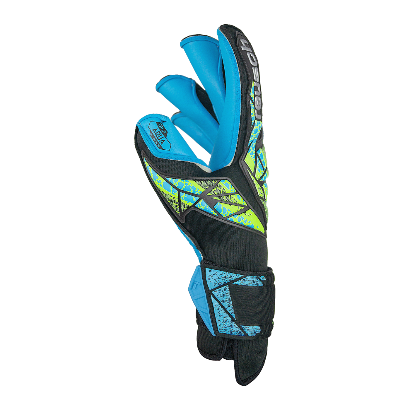 Reusch Attrakt Aqua Evolution TW-Handschuhe Schwarz Grün Blau F7410