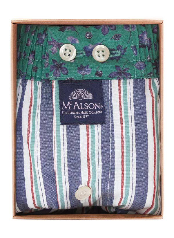 MC ALSON, Boxershorts, Baumwolle, multicolor gestreift