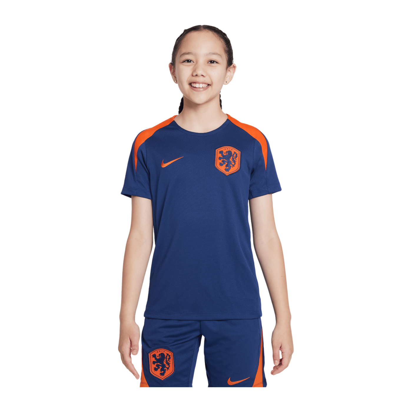 Nike Niederlande Trainingsshirt EM 2024 Kids Blau F455