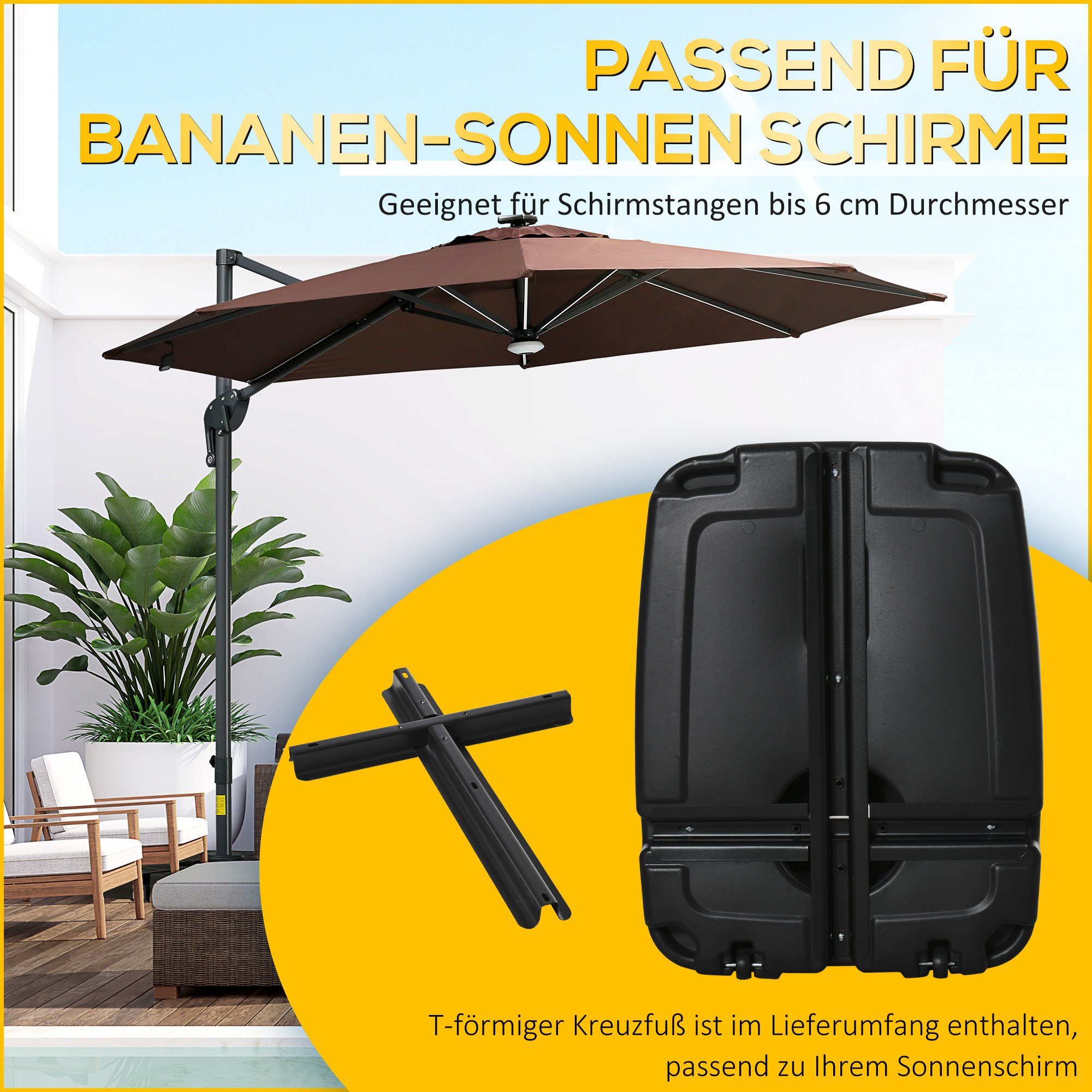 Outsunny Schirmhalter Schirmständer