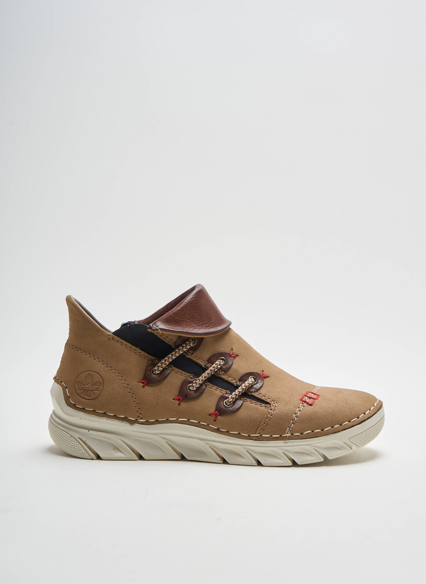 Rieker Baskets Femme couleur beige