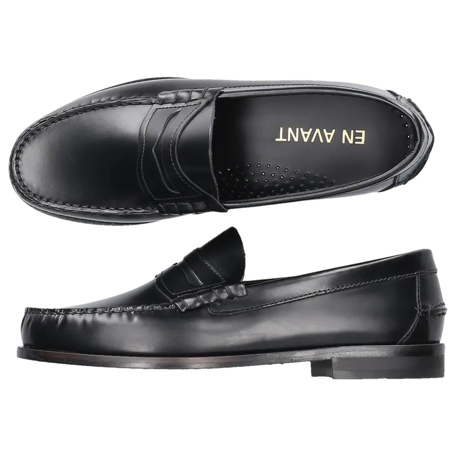 EN AVANT - Loafer 214 BASS Kalbsleder - schwarz